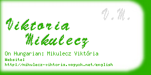 viktoria mikulecz business card